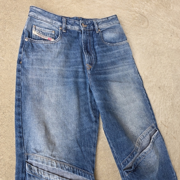 Diesel 28 Y2K 90s Grunge Punk Skater Streetwear D-Reggy Straight Leg Jeans - Picture 9 of 16